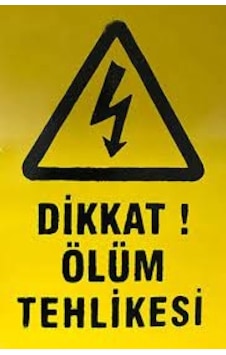 10x15 Dikkat Ölüm Tehlike Levhası 50 Adet 10x15 Dikkat Ölüm Tehlike Levhası 50 Adet