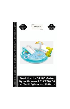 Özel Üretim 57165 Gator Oyun Havuzu 201x170x84 Cm Tatil Eğlencesi Aktivite Çok Renkli Özel Üretim 57165 Gator Oyun Havuzu 201x170x84 Cm Tatil Eğlencesi Aktivite Çok Renkli