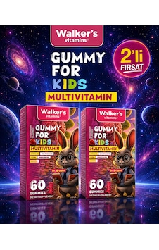 Kids Multivitamin Gummy 2li Paket Sitikolin Lutein Çinko C Vitamini, Bağışıklık, Göz,odaklanma , Boy Uzaması Kids Multivitamin Gummy 2li Paket Sitikolin Lutein Çinko C Vitamini, Bağışıklık, Göz,odaklanma , Boy Uzaması