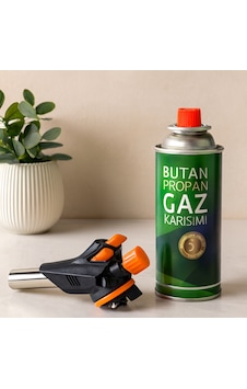 Pürmüz Torch Seti - 227g Kamp Gazlı Altın Pürmüz Torch Seti - 227g Kamp Gazlı Altın