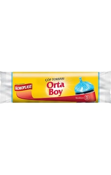 Koroplast Orta Boy Çöp Torbası 12 Adet Mavi 55 x 60 CM Koroplast Orta Boy Çöp Torbası 12 Adet Mavi 55 x 60 CM