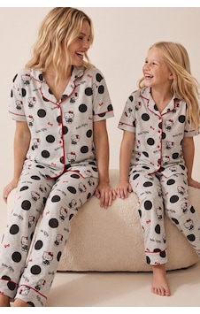 Siyah İnci Hello Kitty Lisanslı %100 Pamuk Pembe Çok Renkli Düğmeli Biyeli Pijama Takım 26120451 Gri Melanj Siyah İnci Hello Kitty Lisanslı %100 Pamuk Pembe Çok Renkli Düğmeli Biyeli Pijama Takım 26120451 Gri Melanj