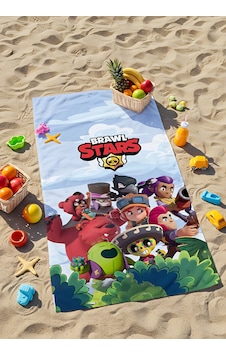 Brawl Stars Plaj Havlusu Kahramanlar Arenada Mavi Brawl Stars Plaj Havlusu Kahramanlar Arenada Mavi