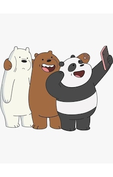 Kafadar Ayılar Selfie Ütü İle Uygulanan Dtf Transfer Baskı Kafadar Ayılar Selfie Ütü İle Uygulanan Dtf Transfer Baskı