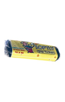 Softly Çöp Torbası 50x60 20 Li. Rulo Siyah Softly Çöp Torbası 50x60 20 Li. Rulo Siyah