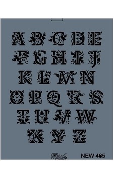 Rich New Seri N-465 Stencil 35x25 Cm Rich New Seri N-465 Stencil 35x25 Cm