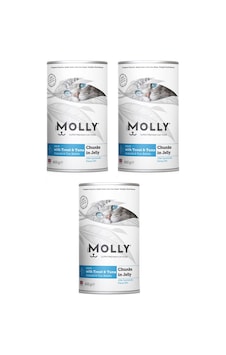 Molly Alabalıklı Ve Ton Balıklı Jöleli Kedi Konservesi 400 G X 3 Adet Molly Alabalıklı Ve Ton Balıklı Jöleli Kedi Konservesi 400 G X 3 Adet