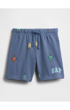 Gap Erkek Bebek Relaxed Fransız Havlu Kumaş Logo Pull-on Şort Lacivert-2752