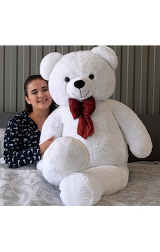 Özgüner Oyuncak 160 Cm Dev Pelüş Ayı, Papyonlu Ve Sevimli Büyük Boy Ayıcık, Yumuşak Sarılmalık Peluş, Sevgi Genel Özgüner Oyuncak 160 Cm Dev Pelüş Ayı, Papyonlu Ve Sevimli Büyük Boy Ayıcık, Yumuşak Sarılmalık Peluş, Sevgi Genel