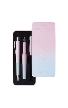 Faber Castell Poly Ball Hediye Set Pembe Mavi Faber Castell Poly Ball Hediye Set Pembe Mavi