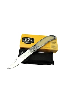Buck Knives Bk-009wy Kamp Çakı 23 Cm - Sedef &amp Amp Amp Metal Saplı, Kılıflı, Kutulu