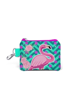 Coral High Kids Flamingo Desenli Bozuk Para Çantası - Yeşil / Pem Yeşil