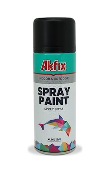 Akfix Akrilik Sprey Boya 400Ml Mat Siyah (550211544)
