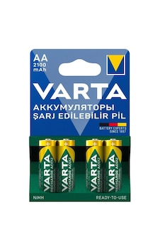 Varta 56706 2100 mAh AA Ni-MH Şarj Edilebilir Kalem Pil 4'lü Varta 56706 2100 mAh AA Ni-MH Şarj Edilebilir Kalem Pil 4'lü