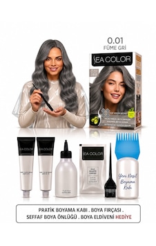 Sea Color Set Saç Boyası 0.01 Füme Gri 2 Li +pratik Boya Kabı Sea Color Set Saç Boyası 0.01 Füme Gri 2 Li +pratik Boya Kabı