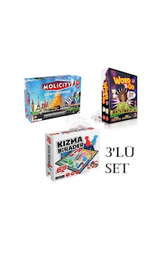 Süper 3'lü Set Emlak Ticaret Oyunu + Kızma Birader+ Tabu Xl Edition Süper 3'lü Set Emlak Ticaret Oyunu + Kızma Birader+ Tabu Xl Edition