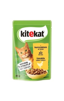 Kitekat Tavuklu Gravy Kedi Yaş Mama 85 Gr Kitekat Tavuklu Gravy Kedi Yaş Mama 85 Gr