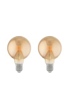 4w 220v E27 G95 Rustik Led Ampul G95-4c 2'li Paket Amber 4w 220v E27 G95 Rustik Led Ampul G95-4c 2'li Paket Amber
