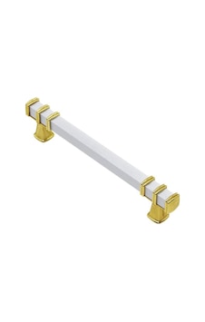 İbico-966 Çekmece Kulp 12.8cm Kare Kulp Beyaz Yüzük Altın - 10'li Paket Beyaz - Altın İbico-966 Çekmece Kulp 12.8cm Kare Kulp Beyaz Yüzük Altın - 10'li Paket Beyaz - Altın