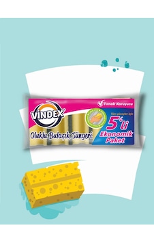 Vindex Klasik Oluklu Bulaşık Süngeri 5 Adet Vindex Klasik Oluklu Bulaşık Süngeri 5 Adet