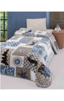 Mink Tema Lisanslı Newyear Mavi Battaniye Tek Kişilik 160 x 220 Mink Tema Lisanslı Newyear Mavi Battaniye Tek Kişilik 160 x 220