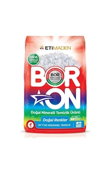 Boron Doğal Mineralli Doğal Renkler Toz Çamaşır Deterjanı 26 Yıkama 4 KG Boron Doğal Mineralli Doğal Renkler Toz Çamaşır Deterjanı 26 Yıkama 4 KG