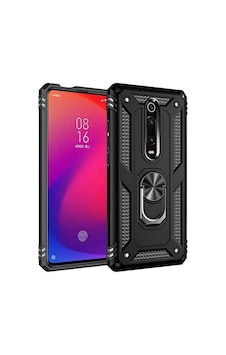 Xiaomi Mi 9t Kılıf Tank Zırh Yüzüklü Mıknatıslı Standlı Kapak Vega