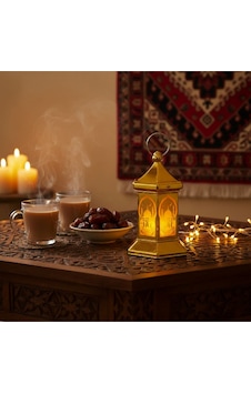 Ramazan Temalı Altıgen Kubbe Led Lamba