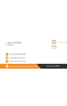 350 Gr. Kuşe Baskılı Kartvizitler-001 100 Ad.