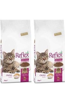 Reflex Tavuklu Yetişkin Kedi Maması 2 x 15 KG Reflex Tavuklu Yetişkin Kedi Maması 2 x 15 KG