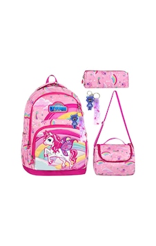 Denokids Unicorn Kız Çocuk İlkokul 4'lü Çanta Seti - Sırt Çantası Beslenme Çantası Kalem Kutusu Anahtarlık Çok Renkli Denokids Unicorn Kız Çocuk İlkokul 4'lü Çanta Seti - Sırt Çantası Beslenme Çantası Kalem Kutusu Anahtarlık Çok Renkli