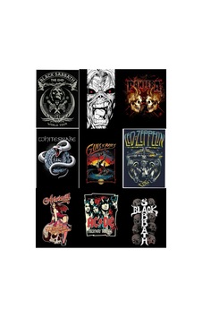 Metal Grupları 3 No Çoklu Sticker Seti Metal Grupları 3 No Çoklu Sticker Seti