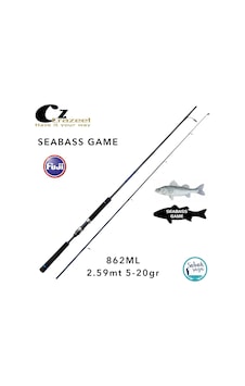 Crazee Seabass Game 862ml Spin Kamış 2.59mt 5-20gr Crazee Seabass Game 862ml Spin Kamış 2.59mt 5-20gr