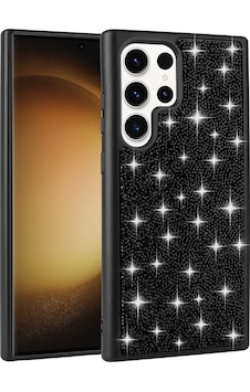 Galaxy S22 Ultra Kılıf Parlak Taşlı Tasarım Zore Pırlanta Kapak Siyah Galaxy S22 Ultra Kılıf Parlak Taşlı Tasarım Zore Pırlanta Kapak Siyah
