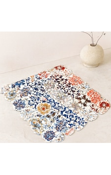 Dikdörtgen Kaydırmaz Su Emici Banyo Paspası 70x34 Cm Renkli