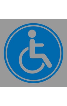 Engelli Arma Logo Sticker 1 Adet Içeriden Yapışır Engelli Arma Logo Sticker 1 Adet Içeriden Yapışır