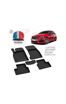 Mercedes B Serisi W246 4d Araca Özel Havuzlu Kauçuk Paspas 2012 Ve Üzeri