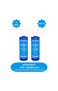 Zederma Arındırıcı Yüz Yıkama Jeli 400 Ml. Yağlı / Akne Eğilimli & Hassas Ciltler Için 2 Adet Zederma Arındırıcı Yüz Yıkama Jeli 400 Ml. Yağlı / Akne Eğilimli & Hassas Ciltler Için 2 Adet