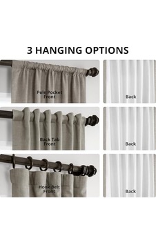 Hpd Half Price Drapes Yatak Odası İçin İtalyan Suni Keten Perdeler 50 X 96 1 Panel , Flch-fm20129-96, Boz Kahverengi Gri 50 x 22 Hpd Half Price Drapes Yatak Odası İçin İtalyan Suni Keten Perdeler 50 X 96 1 Panel , Flch-fm20129-96, Boz Kahverengi Gri 50 x 22