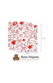 50x70 Cm Beyaz I Love You Desenli Pelur Kağıt 1kg 50x70 Cm Beyaz I Love You Desenli Pelur Kağıt 1kg