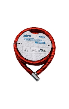 Kırmızı Motor Bisiklet Kilidi 22 Mm X 200 Cm 22mm Kırmızı Motor Bisiklet Kilidi 22 Mm X 200 Cm 22mm