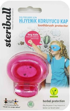 Steriball Diş Fırçası Koruma Kabı Çocuk - Toothbrush Protector Kız Çocuk Pembe Steriball Diş Fırçası Koruma Kabı Çocuk - Toothbrush Protector Kız Çocuk Pembe