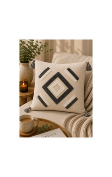 Punch Nakışlı Kırlent Kılıfı 45x45 Cm Kırlangıç Home Çapa Çiçek Desenli Gri-baklava Punch Nakışlı Kırlent Kılıfı 45x45 Cm Kırlangıç Home Çapa Çiçek Desenli Gri-baklava