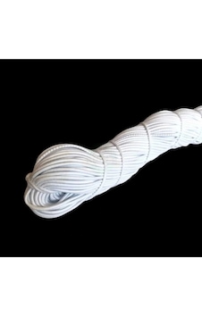Beyaz Ince Fitil Lastik Bel Paça Don Lastiği Şapka Lastiği 100 Mt Beyaz Ince Fitil Lastik Bel Paça Don Lastiği Şapka Lastiği 100 Mt