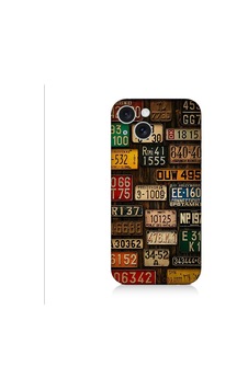 Apple Uyumlu iPhone 15 Plus Plaka Koleksiyonu Desenli Silikon Kılıf Silikon Apple Uyumlu iPhone 15 Plus Plaka Koleksiyonu Desenli Silikon Kılıf Silikon