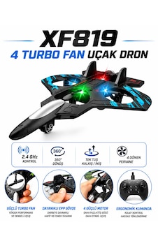 Xf819 Turbo Fan Uçak Dron 2.4 Ghz Kontrol 360 Derece Dönüş Tek Tuş İniş Kalkış Dayanıklı Epp Gövde Ful Köpük Gövde Olup Darbelere Karşı Korumalıdır Uzaktan Kumandalı Şarjlı Xf819 Turbo Fan Uçak Dron 2.4 Ghz Kontrol 360 Derece Dönüş Tek Tuş İniş Kalkış Dayanıklı Epp Gövde Ful Köpük Gövde Olup Darbelere Karşı Korumalıdır Uzaktan Kumandalı Şarjlı