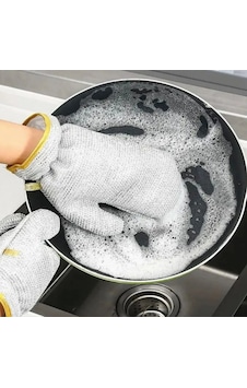 Mucit Home Su Geçirmez Telli Bulaşık Eldiveni Sihirli Temizlik, 1 Adet Mucit Home Su Geçirmez Telli Bulaşık Eldiveni Sihirli Temizlik, 1 Adet