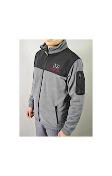 Dafri Honda Logo Baskılı Fermuarlı Polar Ceket Gri Dafri Honda Logo Baskılı Fermuarlı Polar Ceket Gri