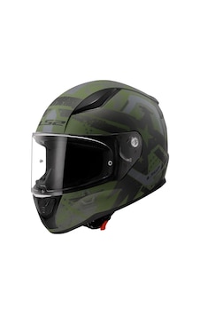 Ls2 Rapid 2 Thunder Birds Kask Gri Mat Yeşil Siyah Ls2 Rapid 2 Thunder Birds Kask Gri Mat Yeşil Siyah