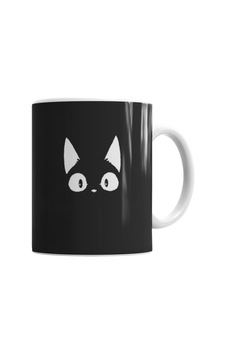 Beyaz Kedi Siyah Kötü Cats Kupa Bardak Porselen Karışık